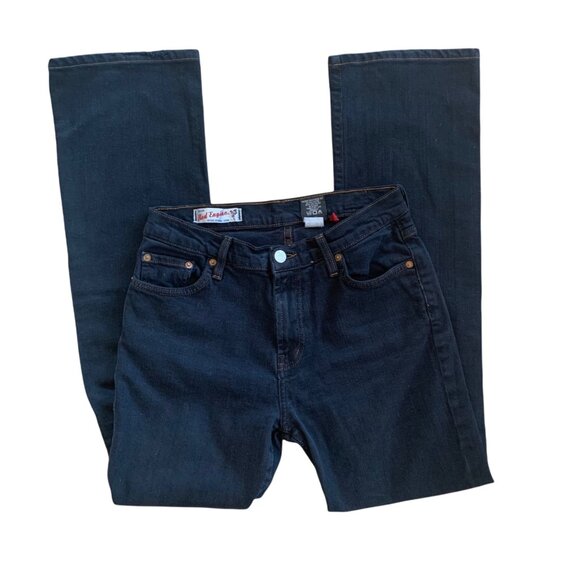 Red Engine Dark Wash "Vintage" Original Denim Rockabilly Jeans 27 - Picture 1 of 6